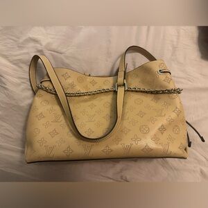 Beige Monogram Tote
